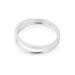 Ms  Marble Двойное кольцо из серебра Karma 16185 серебро 925