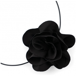 Aloud Черный чокер шнурок с цветком 456588