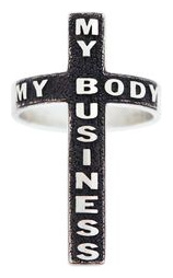 AMARIN Jewelry Кольцо крест из серебра коллекции My Body Business 87020