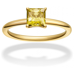 Jewlia Позолоченное кольцо с желтым фианитом 157364