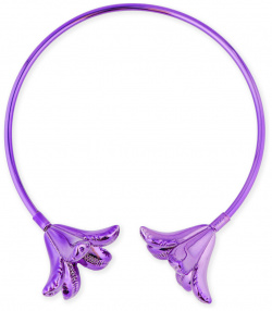 Marni Фиолетовое колье чокер с цветами 463025