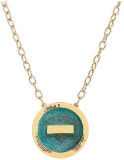 AMARIN Jewelry Позолоченная бронзовая подвеска "Стоп" 452226