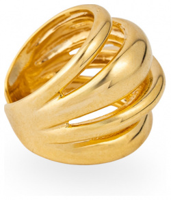 Aloud Золотистое кольцо с 4 полосками 460425