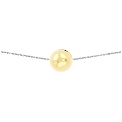Prosto Jewelry Чокер из серебра с самым большим позолоченным шаром 463927