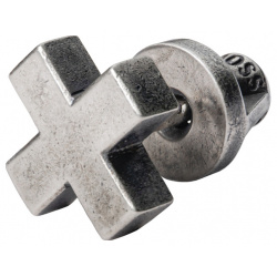 CROSS Моносерьга крест из серебра 98116