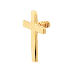 Novizio by AURIS Топ для пирсинга Cross из золота 464241 создают украшения
