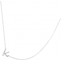 Tilda Серебряное колье с буквой K 296484 серебро 925