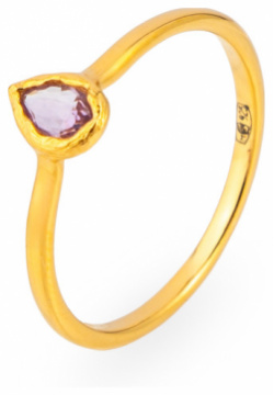Wisteria Gems Позолоченное кольцо с каплевидным аметистом 456844