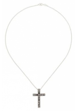 AMARIN Jewelry Серебряная подвеска крест на цепочке из коллекции My Body Business 464022