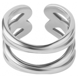Philippe Audibert Незамкнутое двойное кольцо  покрытое серебром 36089 юв