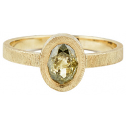 Kintsugi Jewelry Кольцо Fragile rose из золота с бриллиантом 471721