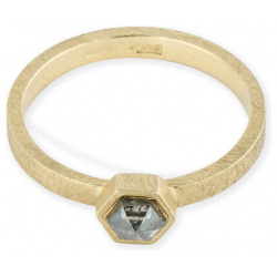Kintsugi Jewelry Кольцо Fragile rose из золота с бриллиантом 452592