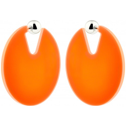 Aqua Оранжевые серьги диски 472499