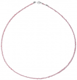 Agnes Waterhouse Чокер из серебра с розовым кварцем 52148 Розовый кварц  серебро