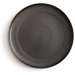 4 мелкие тарелки из глазурованной керамики Akira единый размер черный LaRedoute 350134612