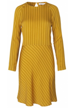 Платье миди расклешенное с длинными рукавами ZAMBIA XS желтый LaRedoute 350141059
