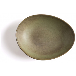 Комплект из 2 плоских тарелок керамики Leiria единый размер зеленый LaRedoute 350210548
