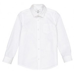 Рубашка с длинными рукавами 4 года  102 см белый LaRedoute 350223195