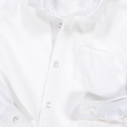 Рубашка с длинными рукавами 4 года  102 см белый LaRedoute 350223195