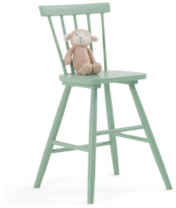 Детский стул с вертикальными рейками в спинке массив каучукового дерева Jimi единый размер зеленый LaRedoute 350251627