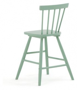 Детский стул с вертикальными рейками в спинке массив каучукового дерева Jimi единый размер зеленый LaRedoute 350251627