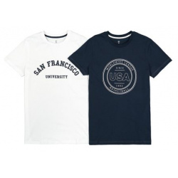 Комплект из 2 футболок с рисунком 10 18 лет 16 синий LaRedoute 350242014