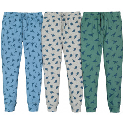 Комплект из трех пижамных штанов La Redoute 10 лет  138 см синий LaRedoute 350256724