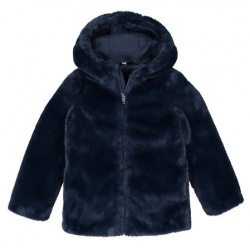 Пальто с капюшоном из искусственного меха 3 12 лет 4 года  102 см синий LaRedoute 350271383