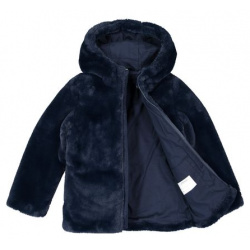 Пальто с капюшоном из искусственного меха 3 12 лет 4 года  102 см синий LaRedoute 350271383