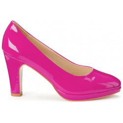 Туфли лодочки на широком каблуке для широкой стопы размер 38 45 41 розовый LaRedoute 350251711