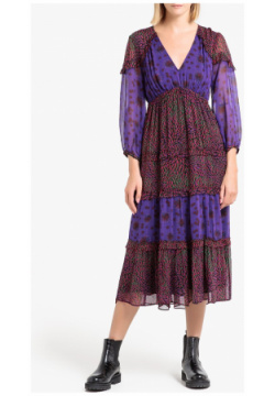 Платье прямое GYPSIE 1(S) фиолетовый LaRedoute 350164171