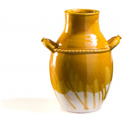 Ваза декоративная из обожженной глины В30 см Makero единый размер желтый LaRedoute 350272786