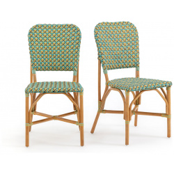 Комплект из 2 плетеных стульев Musette единый размер зеленый LaRedoute 350231545
