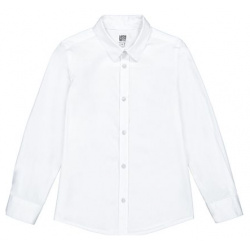 Рубашка с длинными рукавами 12 лет  150 см белый LaRedoute 350307948
