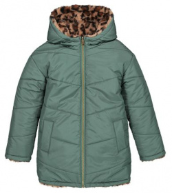 Куртка стеганая Signature утепленная двухсторонняя с капюшоном 3 года  94 см зеленый LaRedoute 350307381