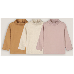 Комплект из трех тонких пуловеров в рубчик 6 мес  67 см разноцветный LaRedoute 350312991