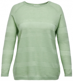 Пуловер из тонкого трикотажа круглый вырез 46/48 (FR)  52/54 (RUS) зеленый LaRedoute 350332832, размер: 42/44 ...