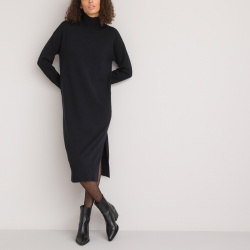 Платье пуловер воротник с отворотом длинные рукава XXL черный LaRedoute 350315835, размер: L,M,S,XL,...