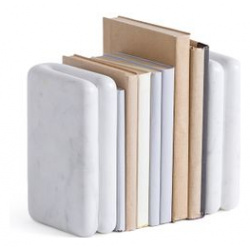 Комплект из двух подставок для книг белого мрамора Scafi единый размер белый LaRedoute 350313741