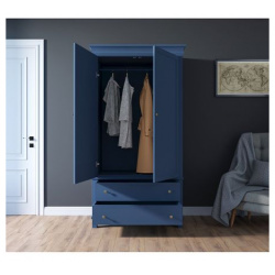 Шкаф 2 створчатый в  Кантри Jules Verne без единый размер синий LaRedoute 350354621