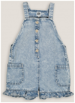 Комбинезон короткий из джинсовой ткани 3 года  94 см синий LaRedoute 350331319