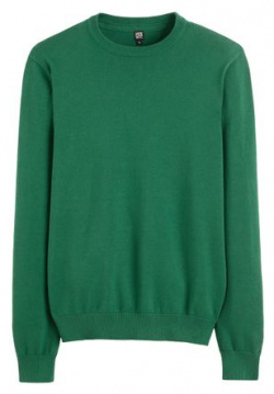 Пуловер с круглым вырезом из тонкого трикотажа XXL зеленый LaRedoute 350328142
