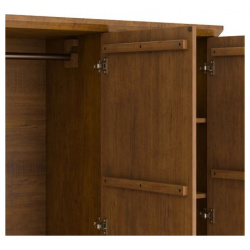 Шкаф 3 дверцы 4 ящика 23 пространства для одежды Lindley единый размер каштановый LaRedoute 324420864