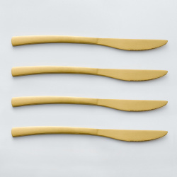 Комплект из 4 ножей золотистого цвета AUBERIE  единый размер золотистый LaRedoute 350043588