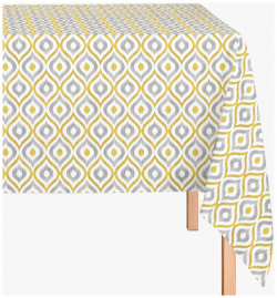 Скатерть прямоугольная из хлопка с геометрическим принтом Ethna  150 x 250 см желтый LaRedoute 350249440