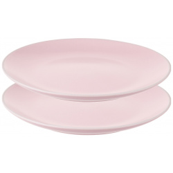 Набор тарелок Simplicity 215 см розовые 2 шт  единый размер розовый LaRedoute 350332543