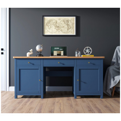 Большой рабочий стол Jules Verne  единый размер синий LaRedoute 350354630 Р