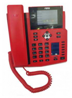 Fanvil X5U Red Проводной VoIP телефон  протоколы связи: SIP громкая связь