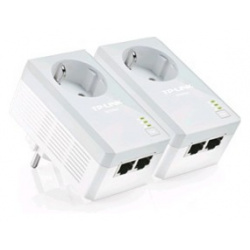 TP Link  TL PA4020P KIT AV600 2 port Powerline Adapter with AC Pass Through