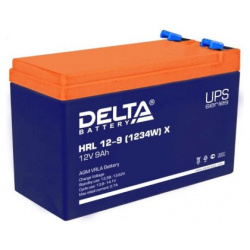 Delta  HRL 12 9 1234W X 9А\ч 12В свинцово кислотный аккумулятор